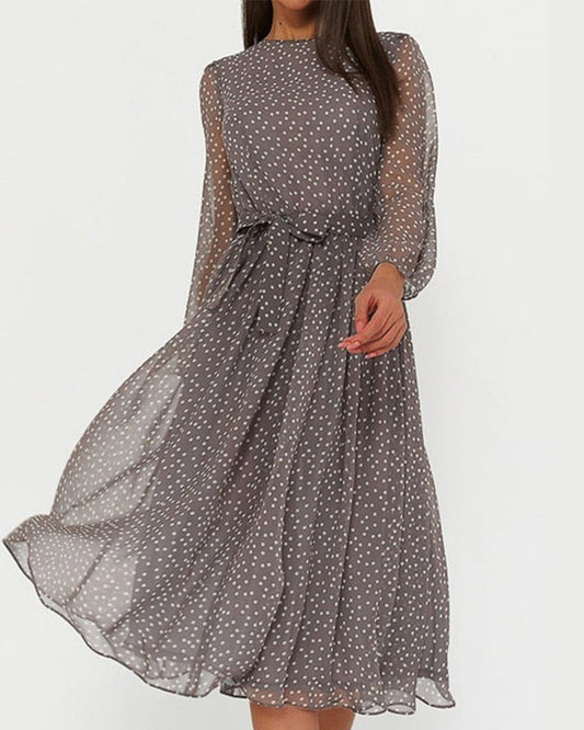 Shanie - Elegancka sukienka w kropki