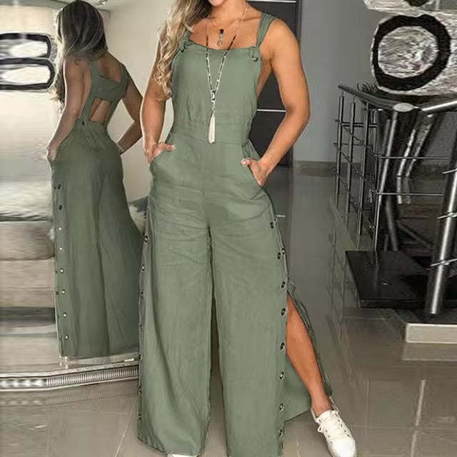 Sofia - Elegancki kombinezon z guzikami
