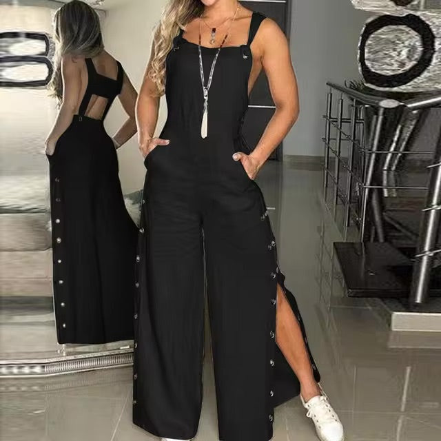 Sofia - Elegancki kombinezon z guzikami