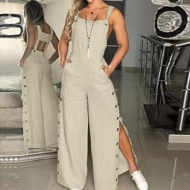 Sofia - Elegancki kombinezon z guzikami