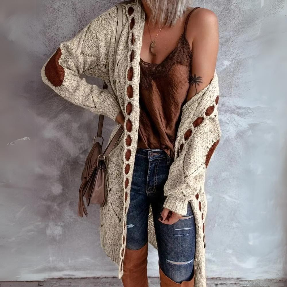 Uliana - Vintage sweter rozpinany z kapturem