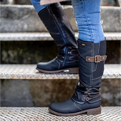 Qualina | Skórzane buty damskie na jesień i zimę