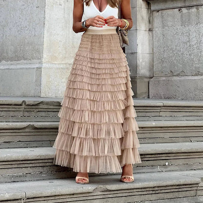 Elegancka warstwowa spódnica - Jayna