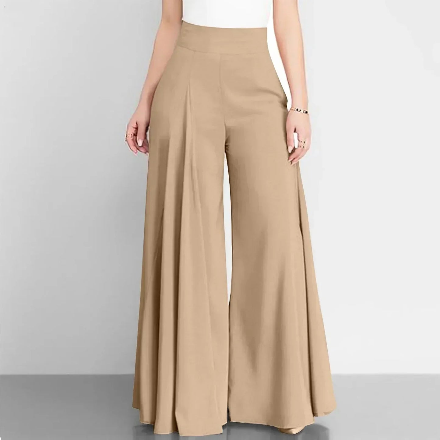 Eleganckie spodnie z wysokim stanem