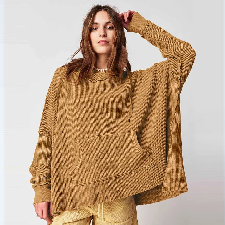 Bluza z długim rękawem Shanna | Waffle Fabric