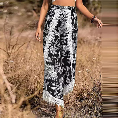 Eleganckie koronkowe spodnie