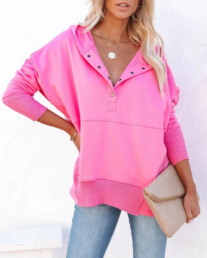 Luna - Bluza z kapturem V-neck