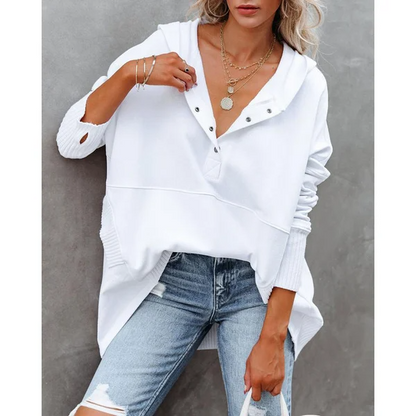 Luna - Bluza z kapturem V-neck