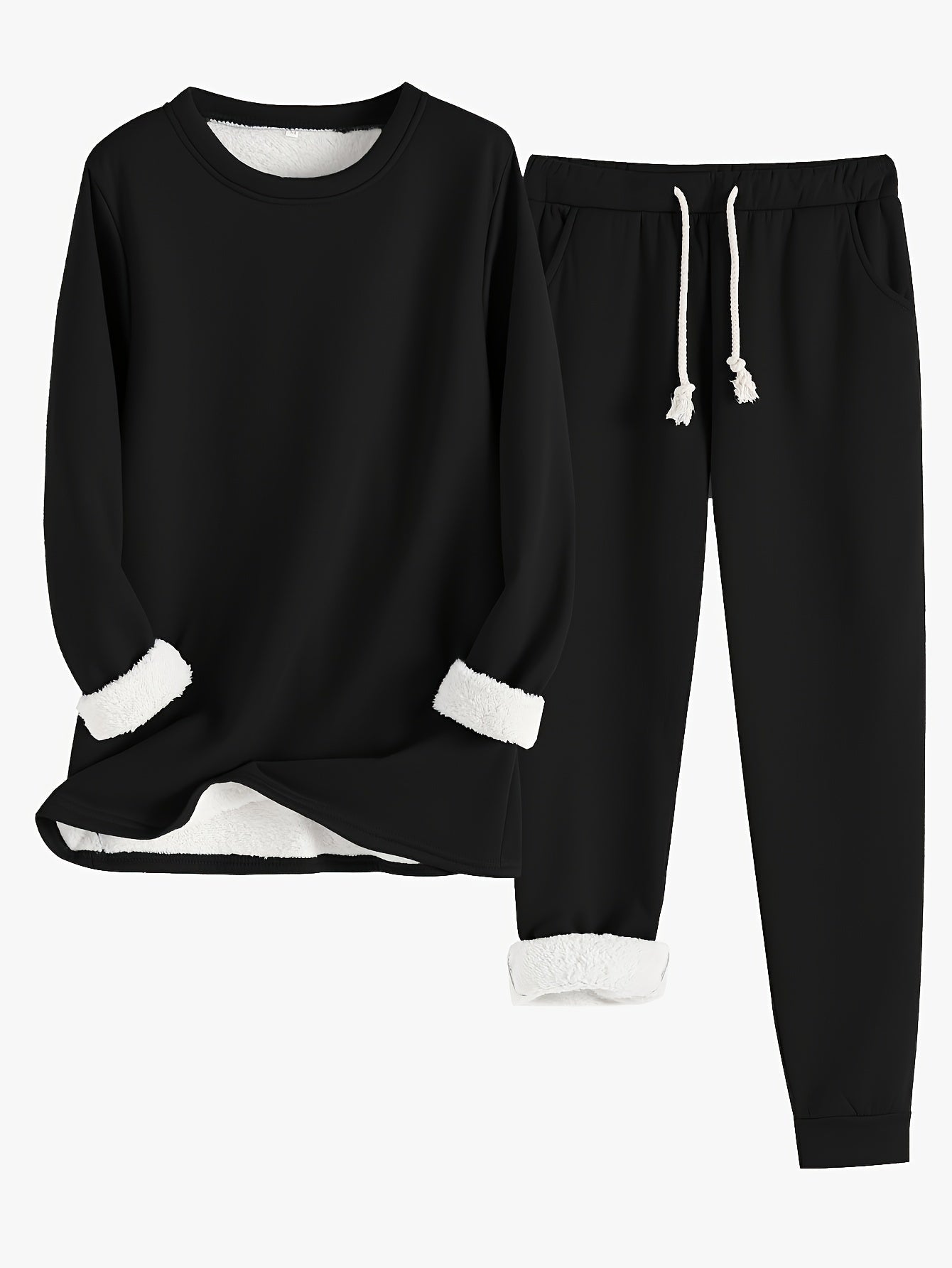 Heidi Fashion | Zwykły termiczny sweter i spodnie dresowe - idealny na jesień/zimę