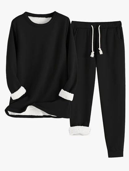 Heidi Fashion | Zwykły termiczny sweter i spodnie dresowe - idealny na jesień/zimę