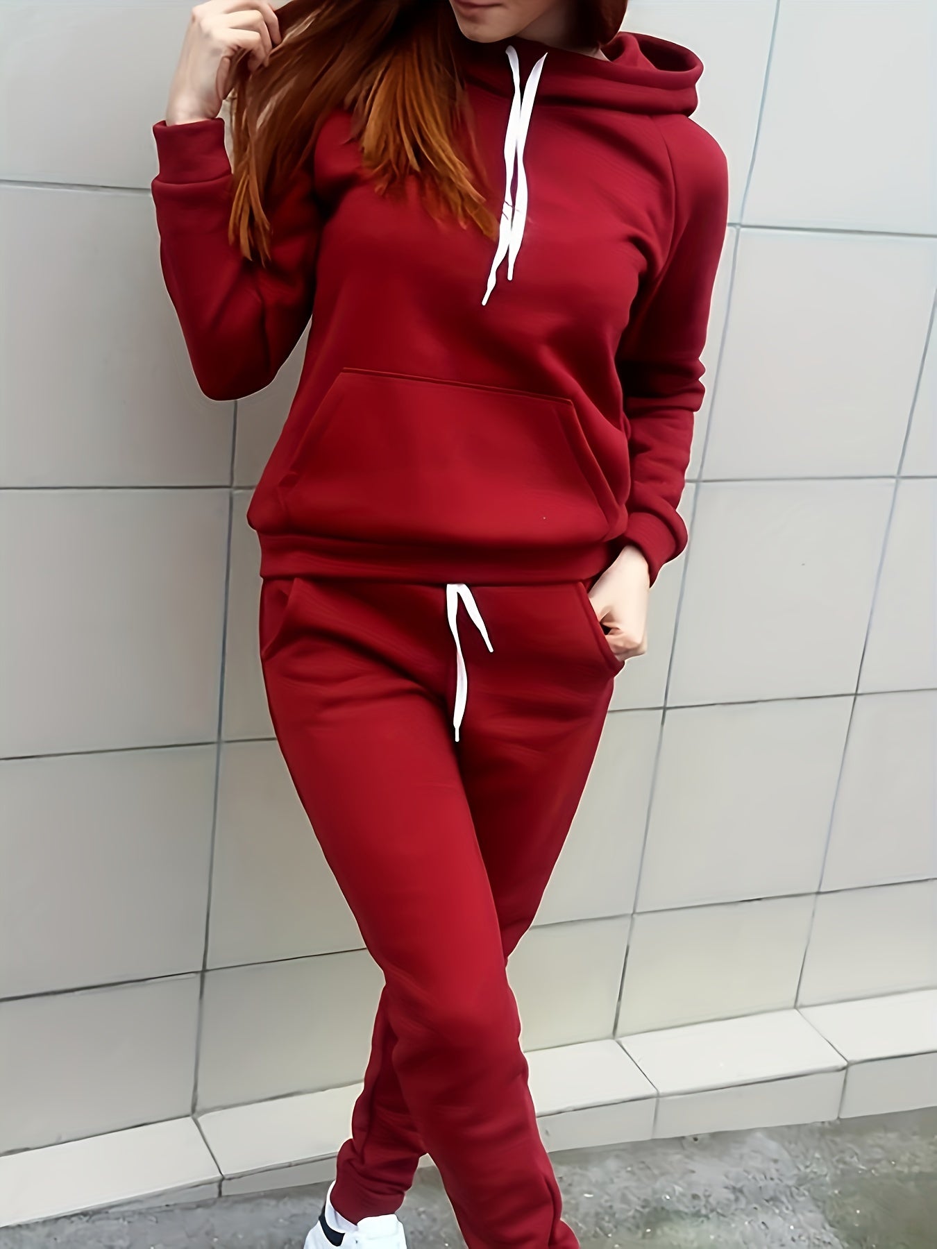 Shanna | Casualowa bluza z kapturem i spodnie dresowe z kieszeniami Idealne na co dzień