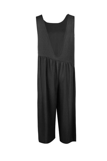 Kombinezon Casual Vest Wide-Pipe Jumpsuit