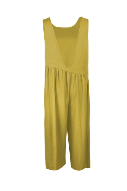 Kombinezon Casual Vest Wide-Pipe Jumpsuit