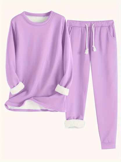 Heidi Fashion | Zwykły termiczny sweter i spodnie dresowe - idealny na jesień/zimę