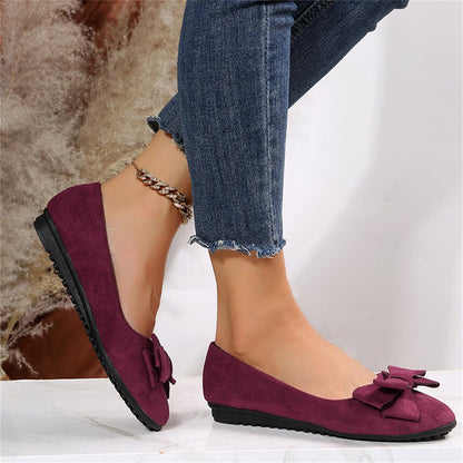Baleriny Corina | Płaskie buty z kokardą