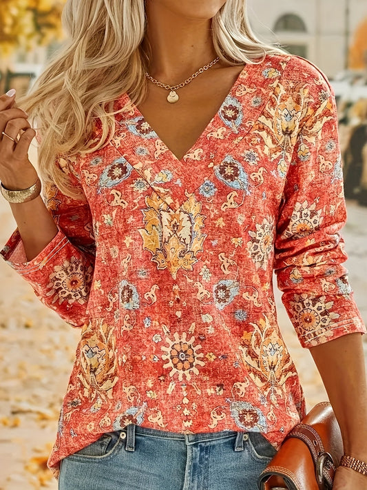 Arianne - Damski top plus size w stylu bohemy