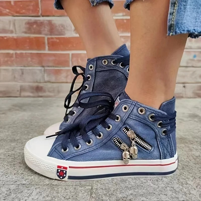 Valesca Sneakers | Casualowe jeansowe trampki