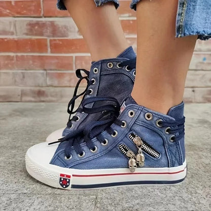 Valesca Sneakers | Casualowe jeansowe trampki