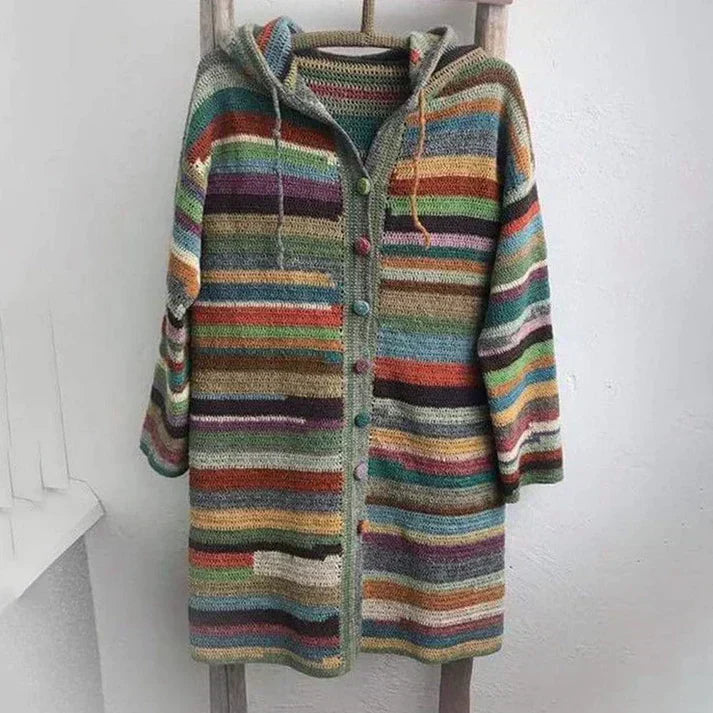 Bluza z kapturem w paski Shanna |