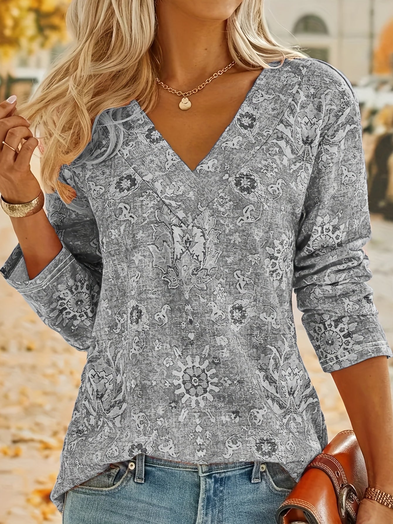 Arianne - Damski top plus size w stylu bohemy