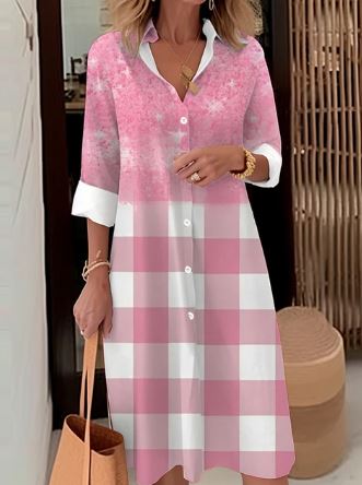 Beatrice - Elegancka sukienka koszulowa