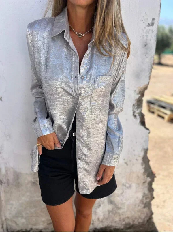Zoena - Elegancka zamszowa koszula
