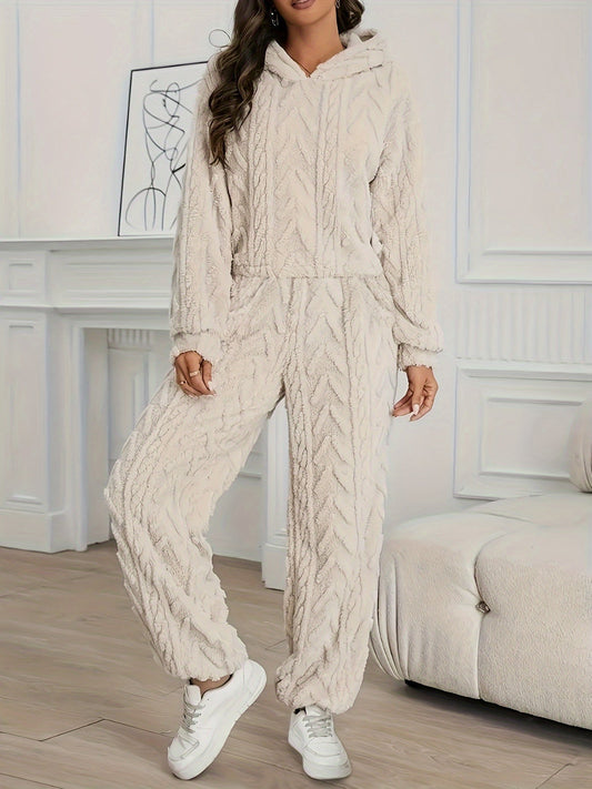 Amelia - Elegancka damska bluza polarowa z długim rękawem w kolorze beżowym