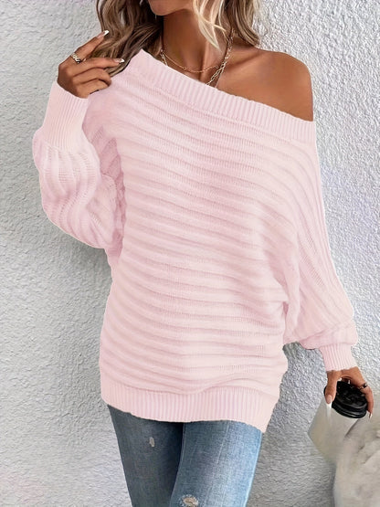 Wygodny casualowy sweter damski na ramiączkach od Amara