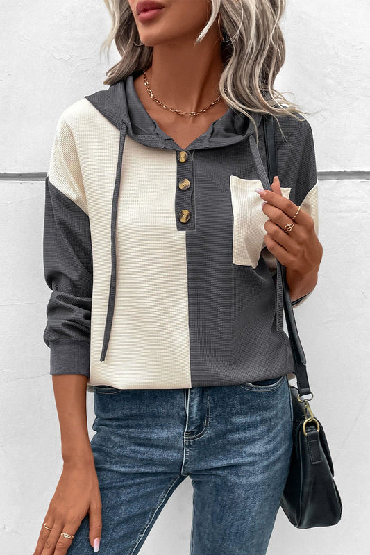 Bluza z kapturem Xaila | Damska bluza z kapturem Colourblock