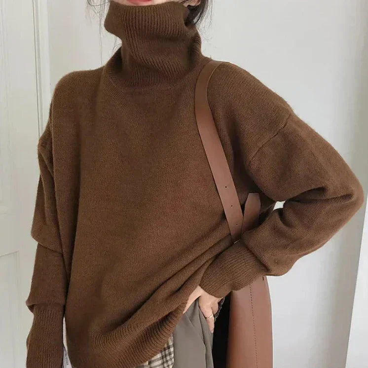 Brielle - Pikowany sweter z golfem