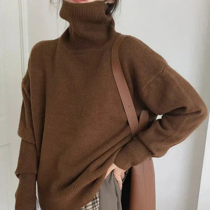 Brielle - Pikowany sweter z golfem