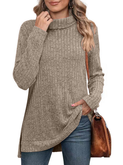 Alani - Elegancki dzianinowy sweter z golfem dla kobiet