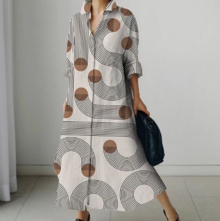 Martha - Elegancka sukienka koszulowa dla kobiet