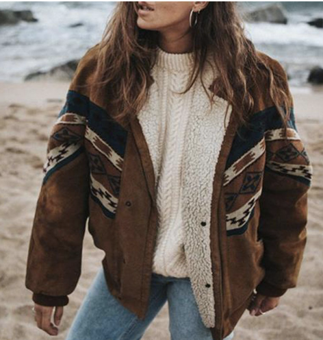 Lola - Wełniany płaszcz boho