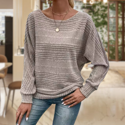 Ynez - Casualowy sweter z okrągłym dekoltem dla kobiet