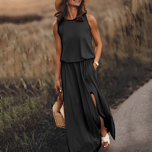 - Elegancka kolorowa sukienka