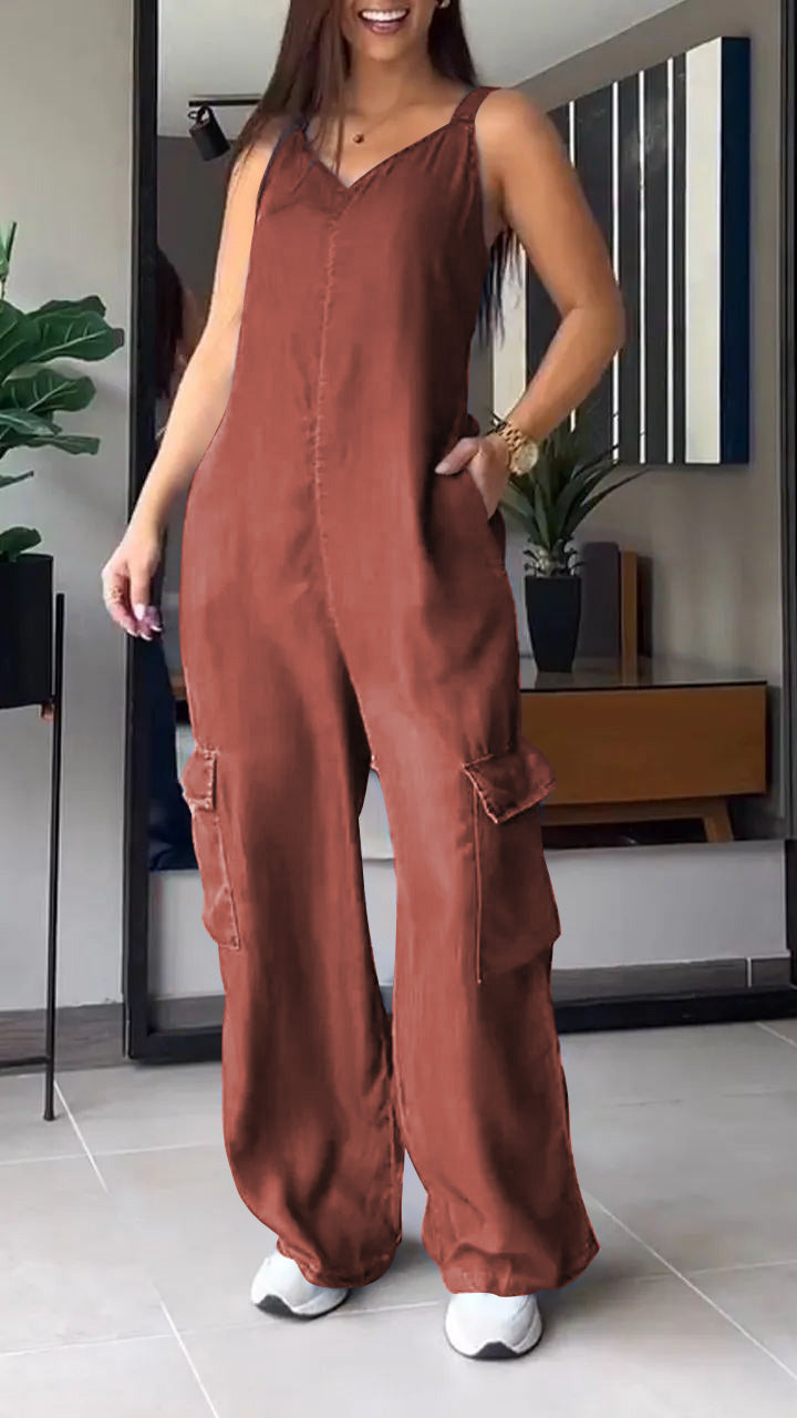 Ileana - Seksowny dżinsowy kombinezon