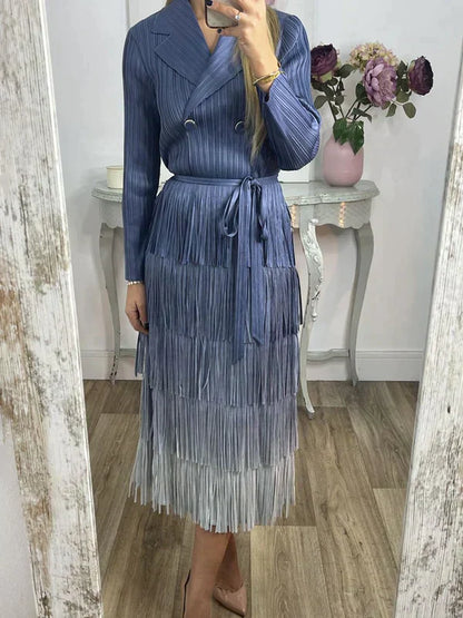 Leticia - Koronkowa sukienka z gradientem kolorów