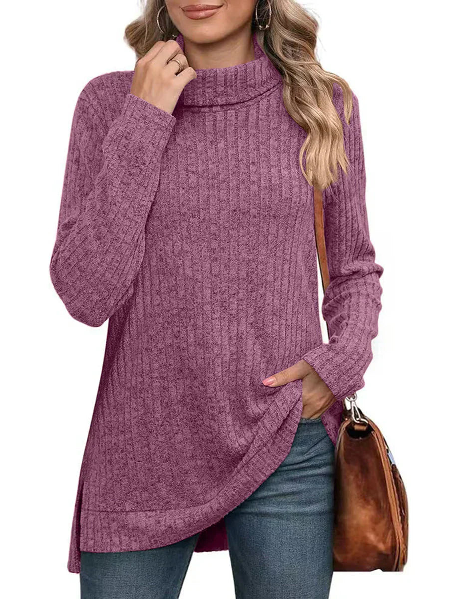 Alani - Elegancki dzianinowy sweter z golfem dla kobiet