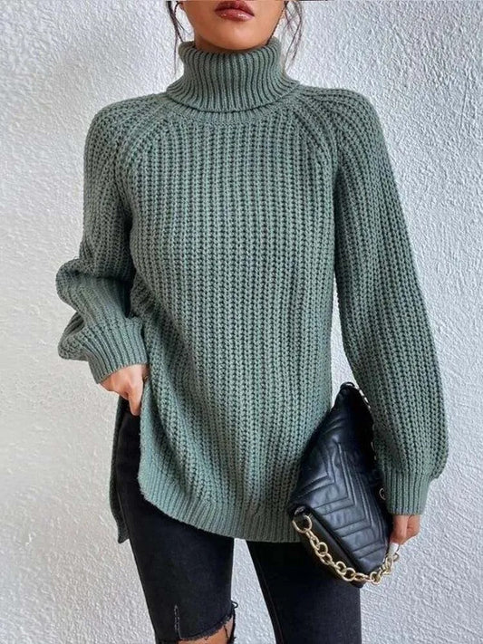 Ava - Stylowy sweter z golfem z dzianiny dla kobiet