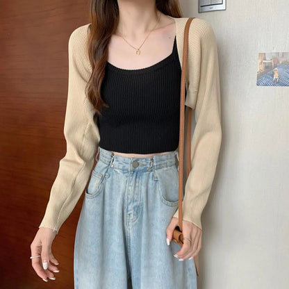 Tamika Cardigan | Dzianinowy krótki kardigan Bolero