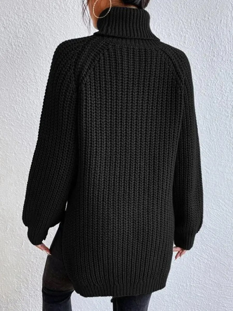Ava - Stylowy sweter z golfem z dzianiny dla kobiet