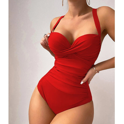 Bikiniodďż˝ďż˝ďż˝ďż˝jednoczÄ™Ĺ›ciowezzakrÄ™conymprzodem