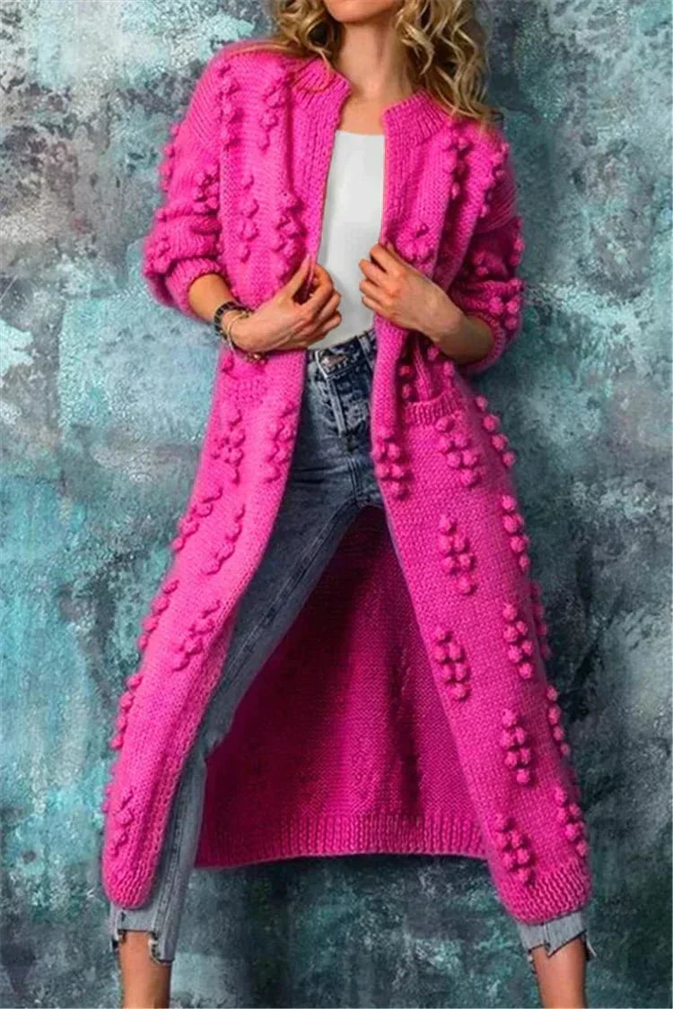 Wivianne Cardigan | Długi kardigan z miękkiej dzianiny