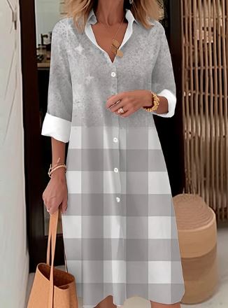 Beatrice - Elegancka sukienka koszulowa