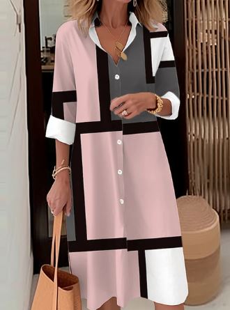 Anna - Elegancka sukienka koszulowa