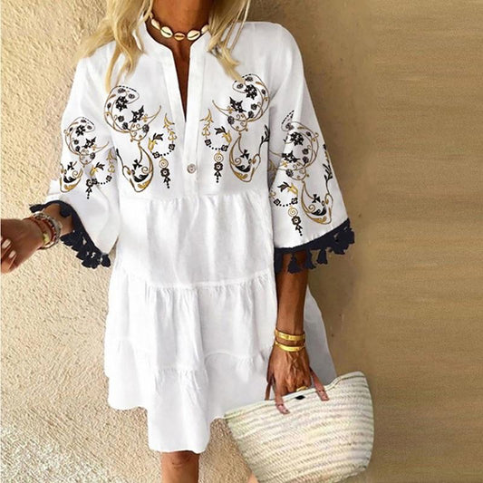 "Liane" designerska sukienka boho