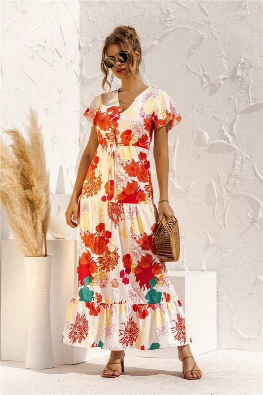 "Kailani" Elegancka designerska sukienka maxi