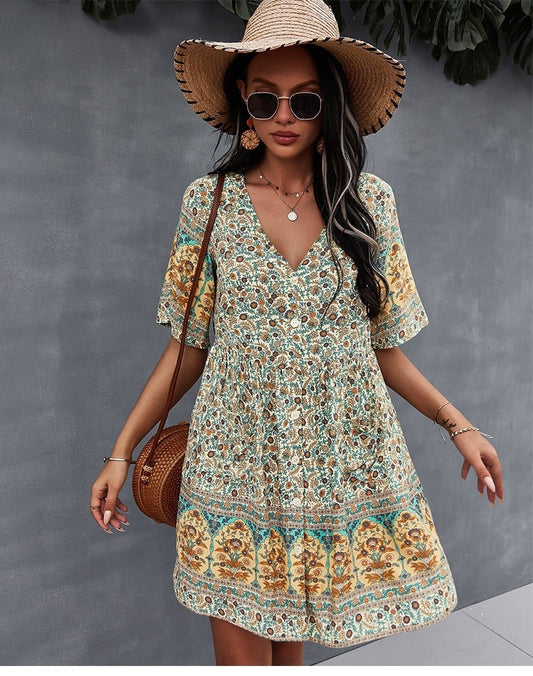 "Paula" designerska sukienka boho