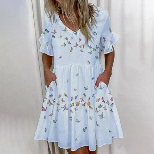 "Adile" Elegancka designerska sukienka letnia